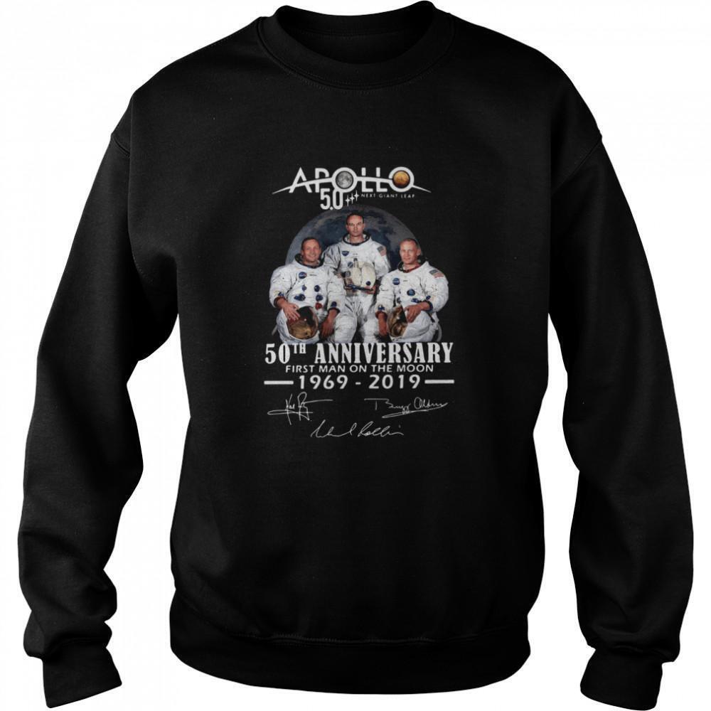 Apollo Next Giant Leap 52 Years Thank You For The Memories Signatures Sweatshirt